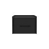 NicBex Modern Wall-Mounted Nightstand Space-Saving Bedside Table End Table with Metal Handle for Living Room, Bedroom, Black - 3 of 4