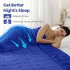 Dot Weighted Blanket, 15lbs, Queen Size, Soft Cozy Blanket for Bed and Couch, Breathable with Glass Beads, Blue 60x80 Inches - 4 of 4
