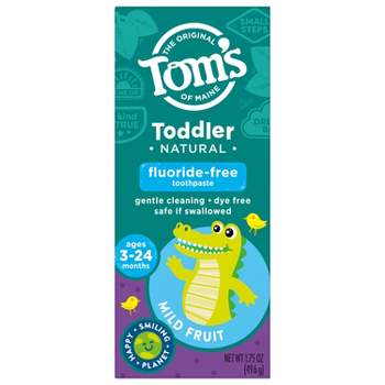 Tom's of Maine Mild Fruit Natural Toddler Training Toothpaste - 1.75oz