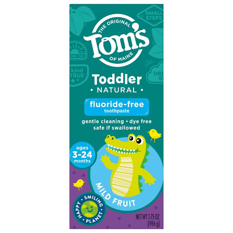 Tom's of Maine Mild Fruit Natural Toddler Training Toothpaste - 1.75oz, 1 of 9