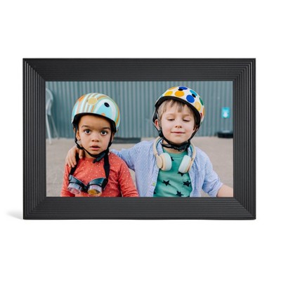 Carver Gravel with White Mat - Smart HD Digital Picture Frame