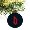 Duquesne University Primary Logo Mini Small Tiny Wood Christmas Tree Holiday Ornament - 3 of 4