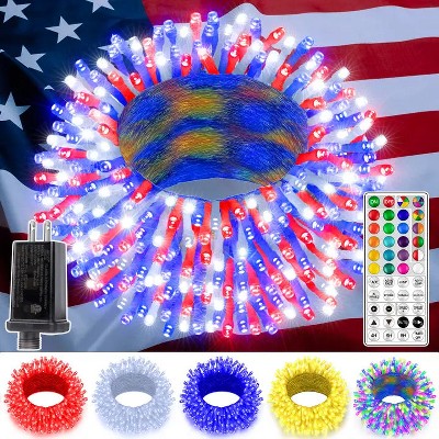 Ollny 200 LED Christmas RGB String Lights (Clear Cable, Connectable, 130 Modes)