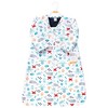 Hudson Baby Infant Boy Long Sleeve Plush Faux Fur Sleeping Bag, Wearable Blanket, Sea Characters - 2 of 2