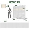 SEVOBAL 8pc Patio Screen Patio Privacy Porch Screen Patio Screens Paged Patio Decorative Screens Patio Screen Decor Outdoor, White, 363.76"*15.75"*72" - 3 of 4