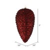 Vickerman Matte Glitter Pinecone Christmas Ornament - 2 of 3