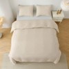 Karl Home Duvet Cover Set Solid Terracotta Color Bedding Set 3 Pieces Queen Size - 3 of 4