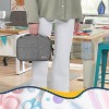 MaseiKar Double Layer Sewing Organizer with Detachable Dividers, Sewing Supplies Organizer for Sewing kits (BAG ONLY), Denim Gray - 2 of 4