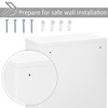Vynxaria Steel Wall-Mount Medicine Cabinet: 3-Tier Lockable Emergency Box for Bathroom or Kitchen, Complete with 2 Keys. - 4 of 4