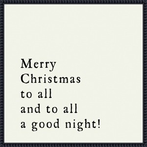 Amanti Art 22"x22" Merry Christmas To All Portfolio Framed Canvas Wall Art - 1 of 4