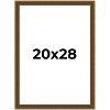 PosterPalooza | Flat Gold Picture Frame - UV Acrylic, Foam Board Backing, Hanging Hardware - 2 of 4