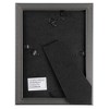 Picture Frame with Stand & Hanging Hooks Black 5"x7" 6pk - Lavish Home - image 3 of 4