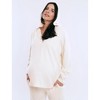 Women's V-Neck Pullover Scuba Hoodie | Motherhood Maternity - 2 of 4