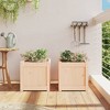 vidaXL Garden Planters 2 pcs Solid Wood Pine - 3 of 4
