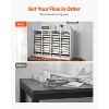 VEVOR Literature Organizer, 36 Compartments Office Mailbox with Adjustable Shelves, Wooden Mailbox Sorter Medium Density Fiberboard, White - 3 of 4