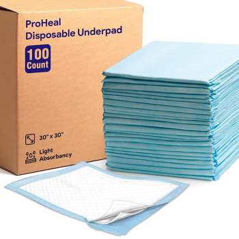 Proheal Plus Light Fluff Underpad, Incontinence Bed Pad, Leak Proof Poly  Backing, 23 X 36 - 50 Pack : Target