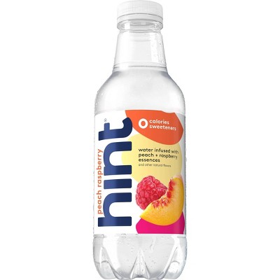 hint Peach Raspberry Flavored Water - 16 fl oz Bottle 