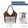 Tote Bag for Women PU Leather Shoulder Bags Fashion Hobo Bags with Adjustable Shoulder Strap - 3 of 4