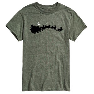 Men's - Instant Message - Santas Sleigh Short Sleeve Graphic T-Shirt - 1 of 4