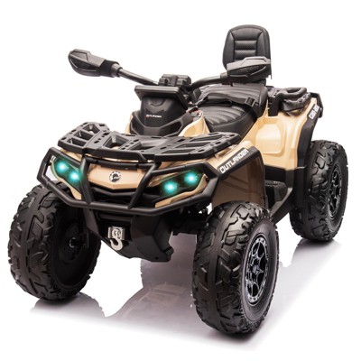 24V 2-Seater Kids Electric Ride-On ATV Car | 5 MPH All-Terrain Vehicle with LED Lights & MP3 Player
