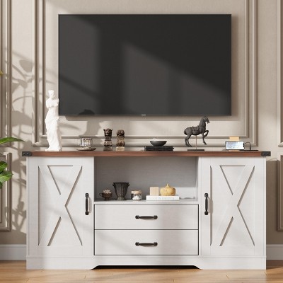 TV Stand for 65 Inch TV, 58.3" TV Media Console, Wooden Storage Cabinet TV Table