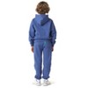 Future Planet Kids Unisex Jupiter Premium Fleece Lined Soft Cotton Pullover Hoodie Sweatshirt Loose Fit Blue - 3 of 4