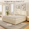 Corduroy Bed Frame with Headboard & 4 Storage Drawers, Upholstered Platform Bed with Wood Slats No Box Spring Needed - 4 of 4