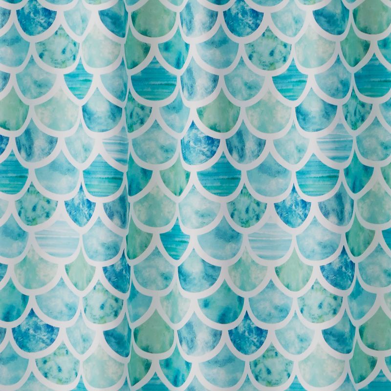 Ocean Watercolor Scales Shower Curtain - SKL Home, 3 of 5