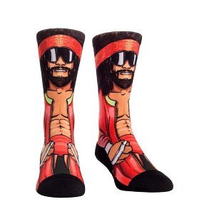 WWE Superstar Rock Em  Macho Man WrestleMania 5 Crew Socks - 1 of 1