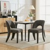 Okak Modern Minimalist-Design Cute Dining Chairs for Kitchen Dining Room,Chenille Upholstered Seating Dining Chair Set of 2 - 2 of 4