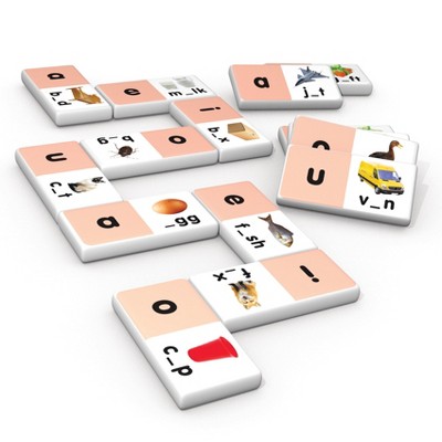 Junior Learning: Short Vowel Dominoes Action Tile Game