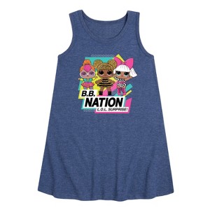 - LOL Surprise! - B.B. Nation Graphic Sleeveless Aline Dress - 1 of 2