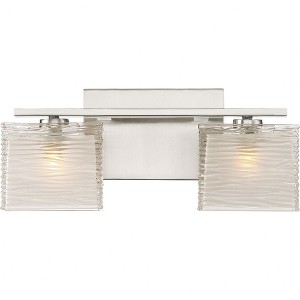 Quoizel Lighting Westcap 2 - Light Vanity in  Brushed Nickel - 1 of 3