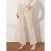 Allegra K Women's Bell Bottom Long High Waist Elegant Work Trousers - 2 of 4
