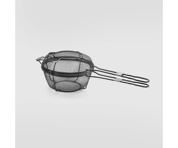Chefs Outdoor Grill Basket Black - Outset