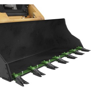 Coucheta Bucket Tooth Bar, Heavy Duty Tractor Bucket Teeth for Sub-Compact Tractor & Skid Steer, No-Drill Installation for Efficient Soil Excavation - 1 of 4