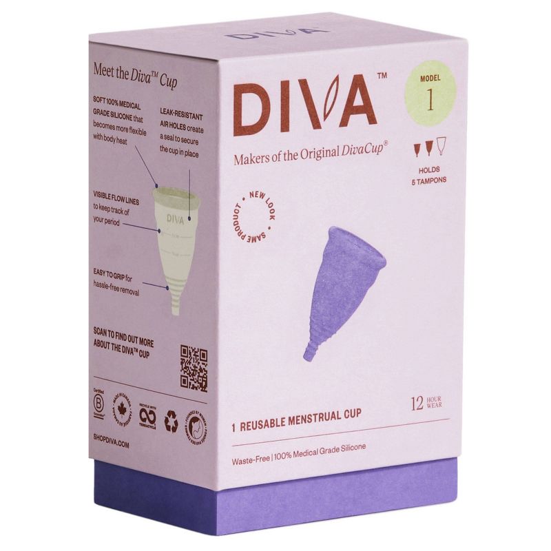 DivaCup Model 1 Reusable Menstrual Cup, 4 of 11