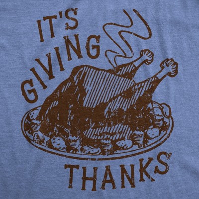 Мужские футболки Crazy Dog T-Shirts, Inc. Mens Funny T Shirts Its Giving Thanks Sarcastic Thanksgiving Dinner Graphic Novelty Tee for Men - Crazy Dog Men's T Shirt for Thanksgiving Light M — фото 2
