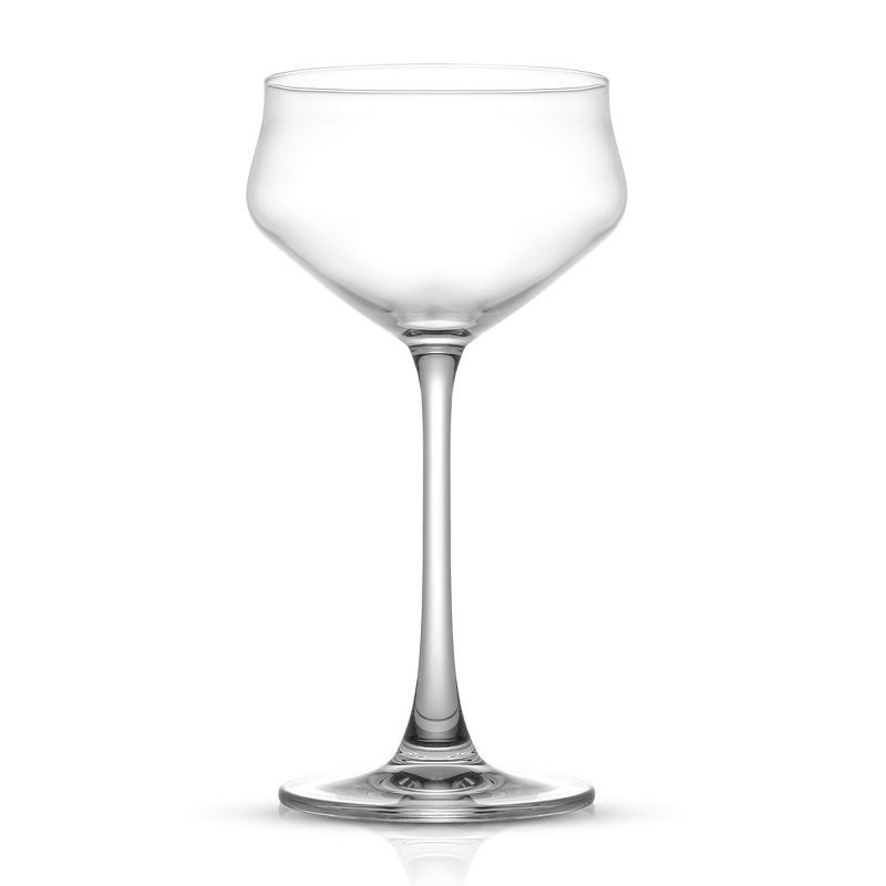 JoyJolt Bloom Coupe Crystal Glasses - Set of 4 Cocktail Martini Bar Glasses - 9.2 oz, 6 of 10