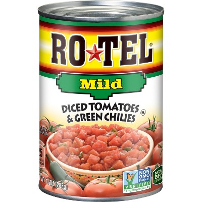 Rotel Diced Tomatoes & Green Chilies Mild 10oz