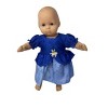 Doll Clothes Superstore Handmade Blue Princess Dress Fits 14-16 Inch Baby Dolls - 2 of 4