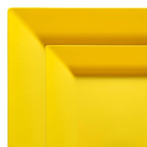 Smarty Had A Party Yellow Square Plastic Dinnerware Set - 120 Sets - 1 of 4