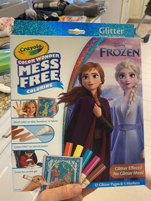 Crayola Color Wonder Mess-Free Glitter Paper & Markers Kit, Disney Fro