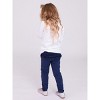 RuffleButts Baby Girls Ruched Bow Leggings - 4 of 4