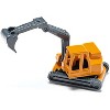Truck with Low Loader Trailer and Excavator Yellow Diecast Model by Siku - 3 of 4