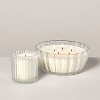 5-Wick Tinted Glass Lavender and Birch Ribbed Jar Candle Clear 28oz - Hearth & Hand™ with Magnolia - 4 of 4