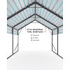 13'x16'x11' Metal Carport, Steel Heavy Duty Carport for All-Weather, Permanent Shelter for Boats, Pickup Trucks, and Tractors, N.W. 500 Lbs - 4 of 4