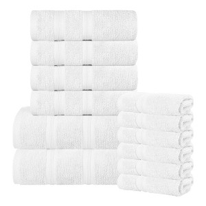 Smart Dry Cotton Medium Weight Solid Towel Set by Blue Nile Mills - 1 of 4