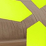 black housing and yellow light