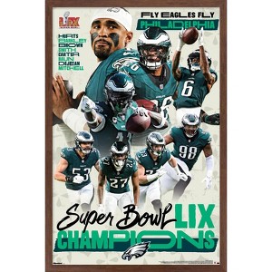 Trends International NFL Philadelphia Eagles - Super Bowl LIX Champions Framed Wall Poster Prints - 1 of 4